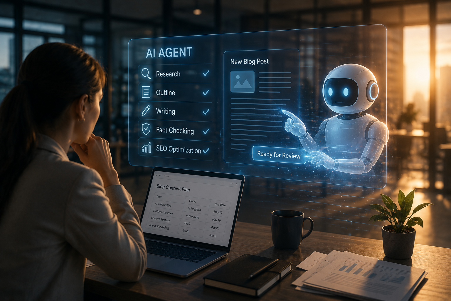 AI Agent เข้ามารับผิดชอบ Workflow — มนุษย์ตรวจสอบและตัดสินใจ